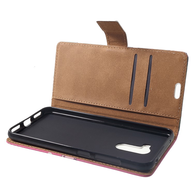 Pattern Printing Wallet Stand Leather Flip Casing for Xiaomi Pocophone F1 / Poco F1 (India) - Kissing Lovers-5