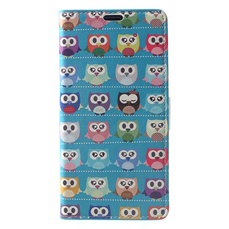 Pattern Printing Wallet Stand Leather Flip Cover for Xiaomi Pocophone F1 / Poco F1 (India) - Multiple Colorful Owls-1