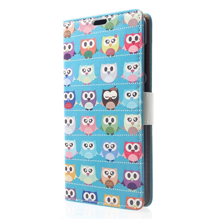 Pattern Printing Wallet Stand Leather Flip Cover for Xiaomi Pocophone F1 / Poco F1 (India) - Multiple Colorful Owls-3