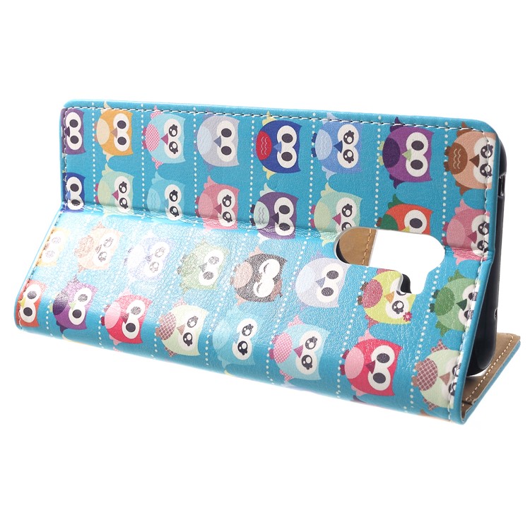 Pattern Printing Wallet Stand Leather Flip Cover for Xiaomi Pocophone F1 / Poco F1 (India) - Multiple Colorful Owls-4