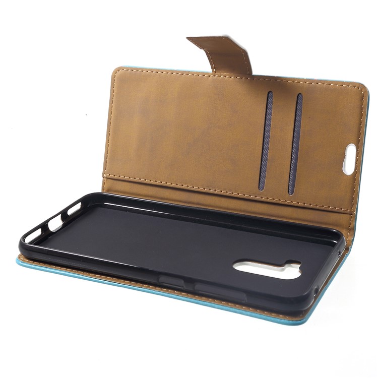 Pattern Printing Wallet Stand Leather Flip Cover for Xiaomi Pocophone F1 / Poco F1 (India) - Multiple Colorful Owls-5