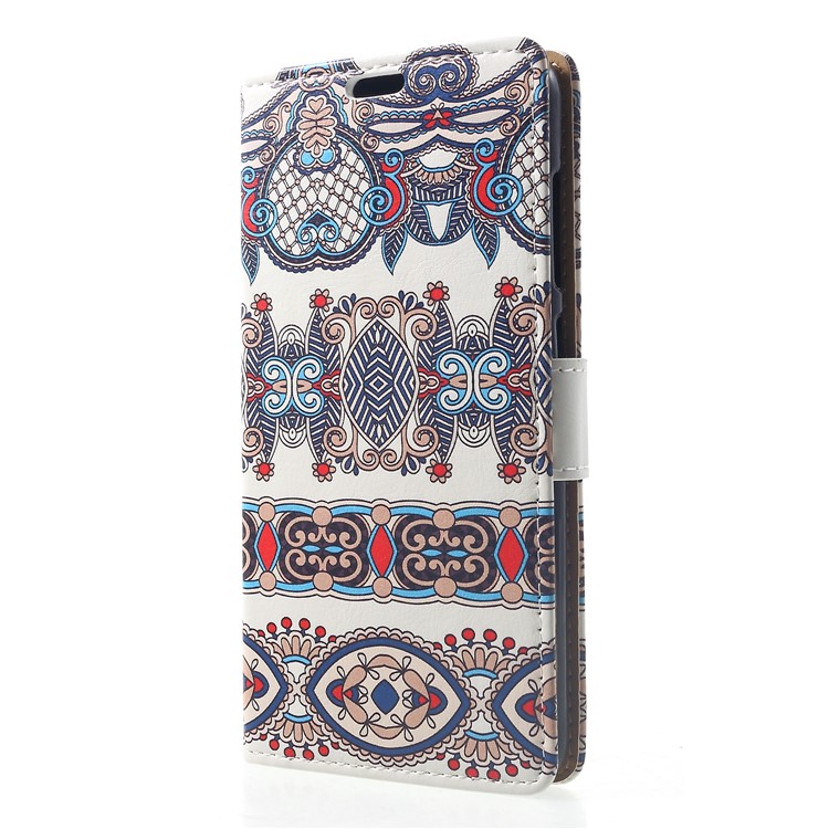 Pattern Printing Wallet Stand Leather Mobile Phone Shell for Xiaomi Pocophone F1 / Poco F1 (India) - Arabic Floral Pattern-3