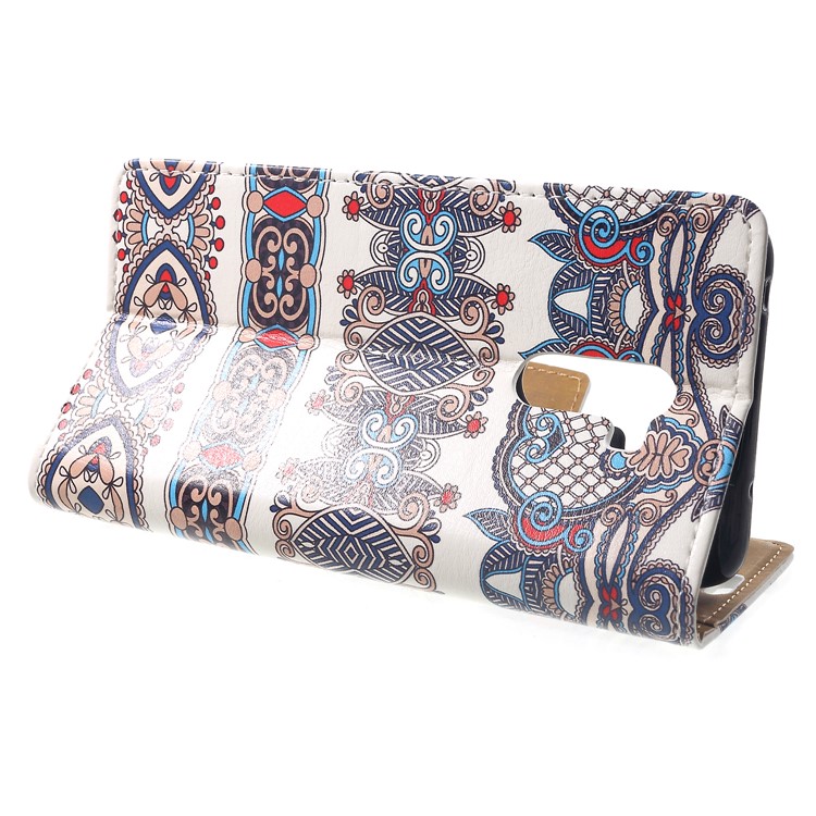 Pattern Printing Wallet Stand Leather Mobile Phone Shell for Xiaomi Pocophone F1 / Poco F1 (India) - Arabic Floral Pattern-4