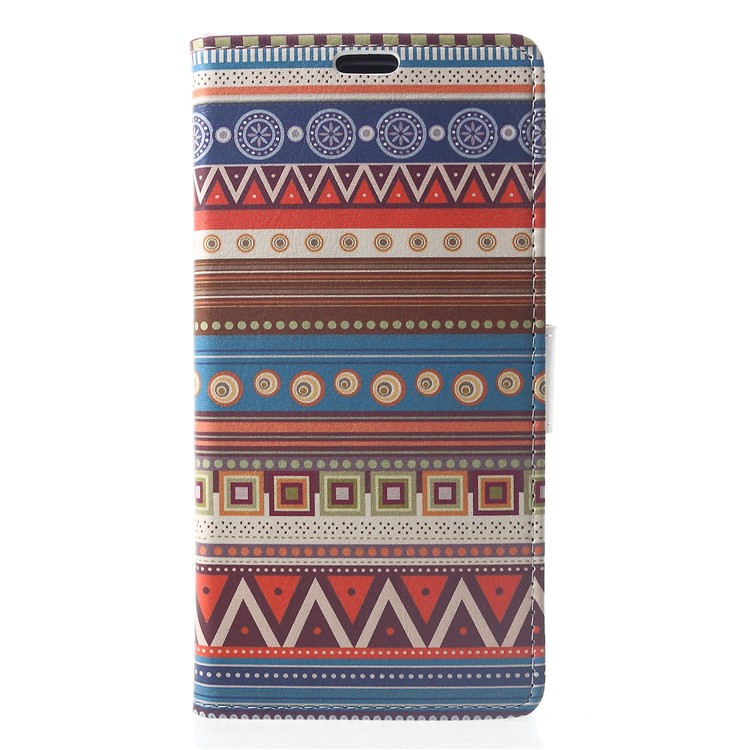 Pattern Printing Wallet Stand Leather Protective Case for Xiaomi Pocophone F1 / Poco F1 (India) - Tribal Geometric Figure-1