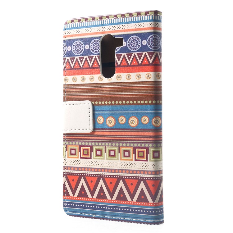 Pattern Printing Wallet Stand Leather Protective Case for Xiaomi Pocophone F1 / Poco F1 (India) - Tribal Geometric Figure-2