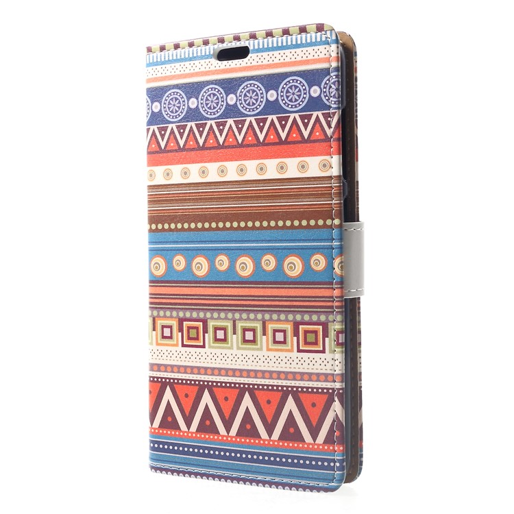 Pattern Printing Wallet Stand Leather Protective Case for Xiaomi Pocophone F1 / Poco F1 (India) - Tribal Geometric Figure-3