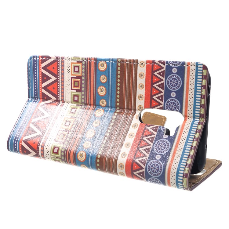 Pattern Printing Wallet Stand Leather Protective Case for Xiaomi Pocophone F1 / Poco F1 (India) - Tribal Geometric Figure-4