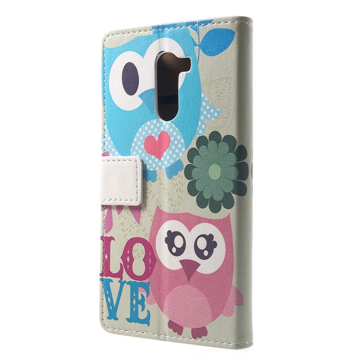 Pattern Printing Wallet Stand Leather Protection Case for Xiaomi Pocophone F1 / Poco F1 (India) - Owl Lovers-2