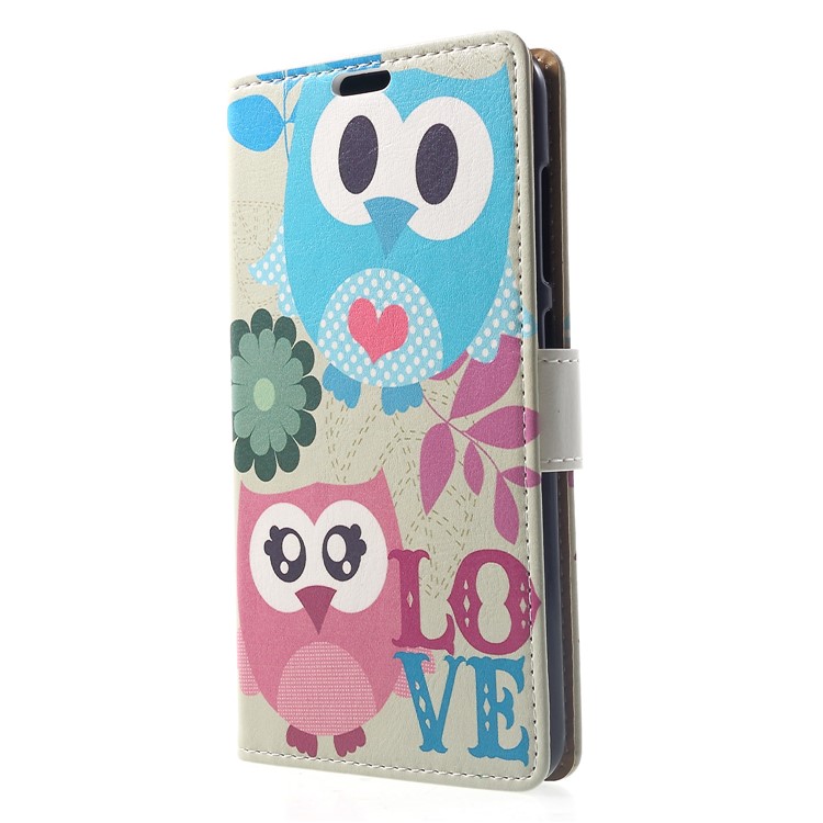 Pattern Printing Wallet Stand Leather Protection Case for Xiaomi Pocophone F1 / Poco F1 (India) - Owl Lovers-3