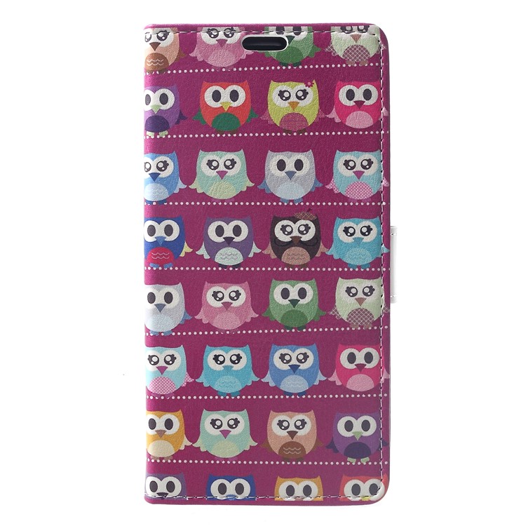 Pattern Printing Wallet Stand Leather Smartphone Case for Xiaomi Pocophone F1 / Poco F1 (India) - Lovely Little Owls-1