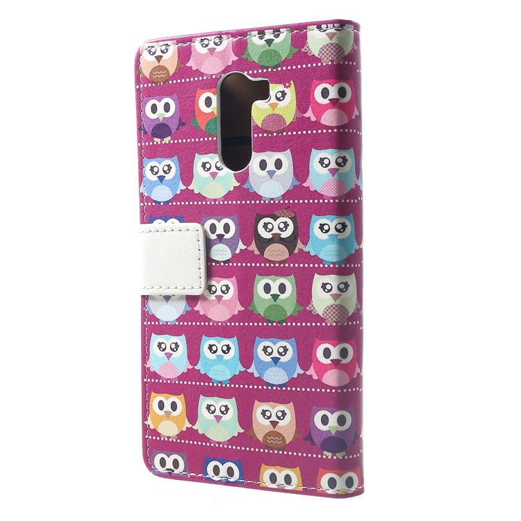 Pattern Printing Wallet Stand Leather Smartphone Case for Xiaomi Pocophone F1 / Poco F1 (India) - Lovely Little Owls-2