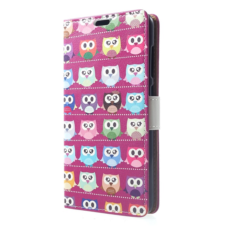 Pattern Printing Wallet Stand Leather Smartphone Case for Xiaomi Pocophone F1 / Poco F1 (India) - Lovely Little Owls-3