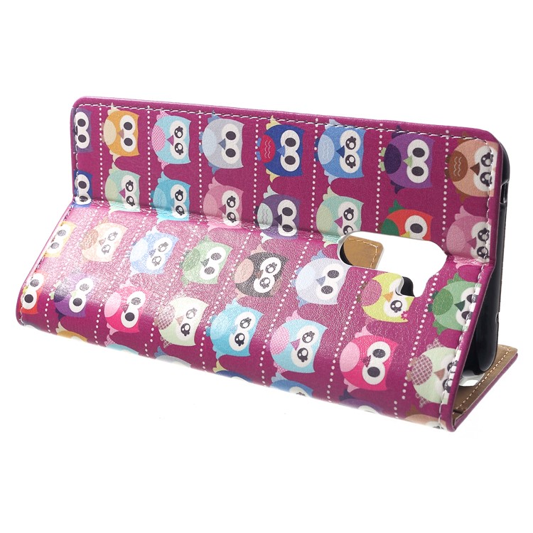 Pattern Printing Wallet Stand Leather Smartphone Case for Xiaomi Pocophone F1 / Poco F1 (India) - Lovely Little Owls-4