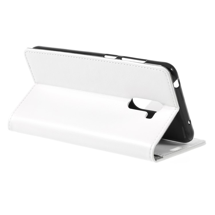 Crazy Horse Wallet Leather Stand Cover Accessory for Xiaomi Pocophone F1 / Poco F1 (India) - White-5