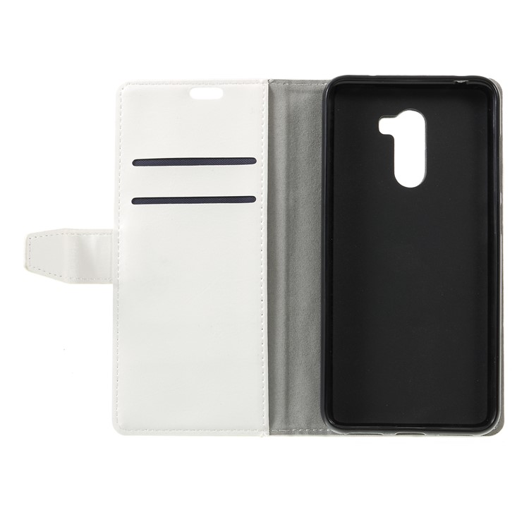 Crazy Horse Wallet Leather Stand Cover Accessory for Xiaomi Pocophone F1 / Poco F1 (India) - White-6