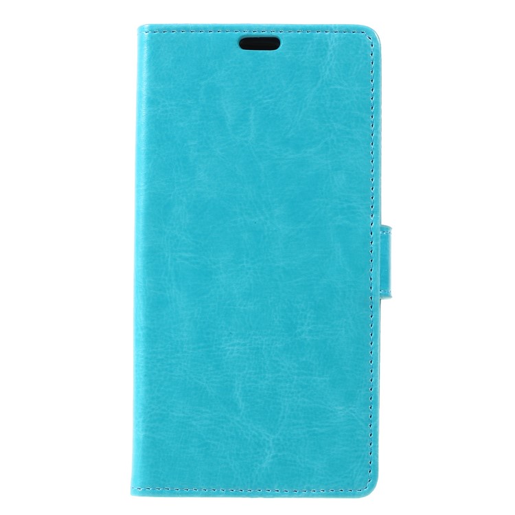 For Xiaomi Pocophone F1 / Poco F1 (India) Crazy Horse Wallet Leather Stand Cover Shell - Blue-1