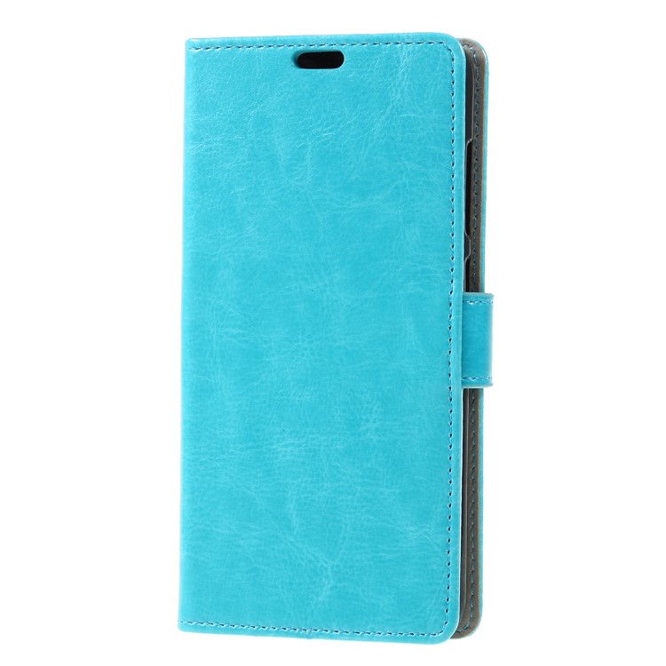 For Xiaomi Pocophone F1 / Poco F1 (India) Crazy Horse Wallet Leather Stand Cover Shell - Blue-3