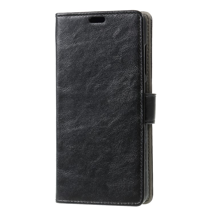 Crazy Horse Wallet Stand Leather Magnetic Cover for Xiaomi Pocophone F1 / Poco F1 (India) - Black-3