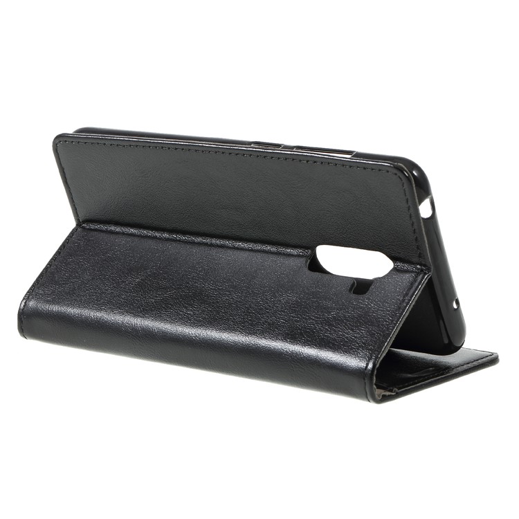 Crazy Horse Wallet Stand Leather Magnetic Cover for Xiaomi Pocophone F1 / Poco F1 (India) - Black-5