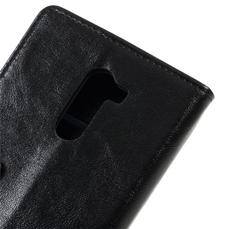 Crazy Horse Wallet Stand Leather Magnetic Cover for Xiaomi Pocophone F1 / Poco F1 (India) - Black-8