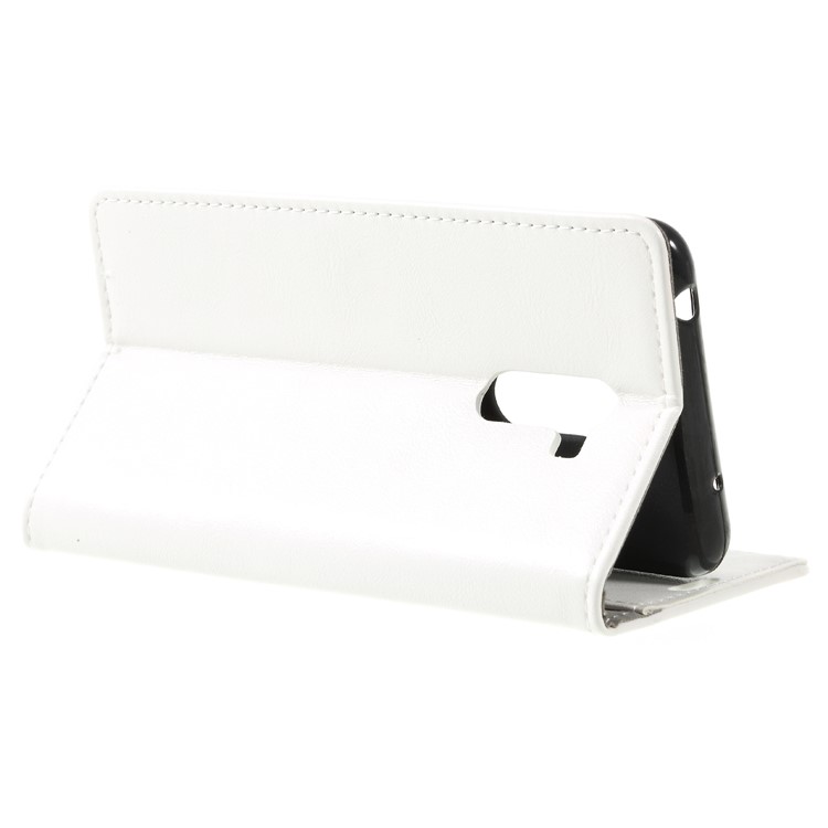 Crazy Horse Wallet Stand Leather Flip Protection Shell for Xiaomi Pocophone F1 / Poco F1 (India) - White-5