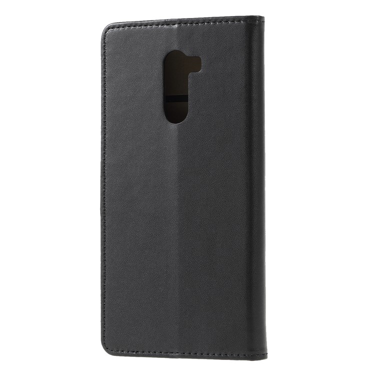 Wallet Stand Flip Leather Phone Cover for Xiaomi Pocophone F1/Poco F1 (India) - Black-2