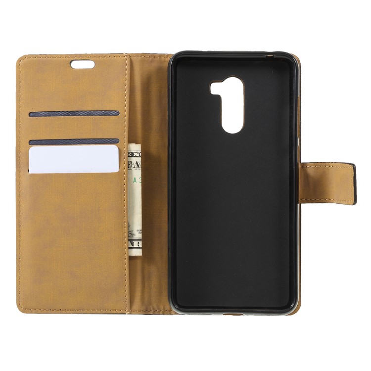 Wallet Stand Flip Leather Phone Cover for Xiaomi Pocophone F1/Poco F1 (India) - Black-6