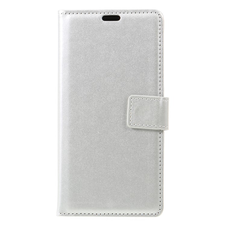 Wallet Stand Flip Leather Phone Case Accessory for Xiaomi Pocophone F1/Poco F1 (India) - Silver-1