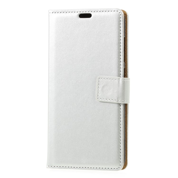 Wallet Stand Flip Leather Phone Case Accessory for Xiaomi Pocophone F1/Poco F1 (India) - Silver-3