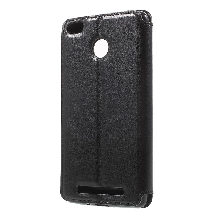ROAR KOREA Window View Leather Stand Case for Xiaomi Redmi 3s - Black-2