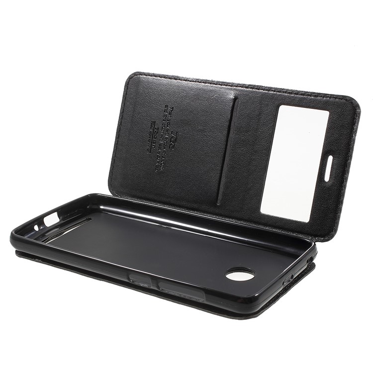 ROAR KOREA Window View Leather Stand Case for Xiaomi Redmi 3s - Black-5