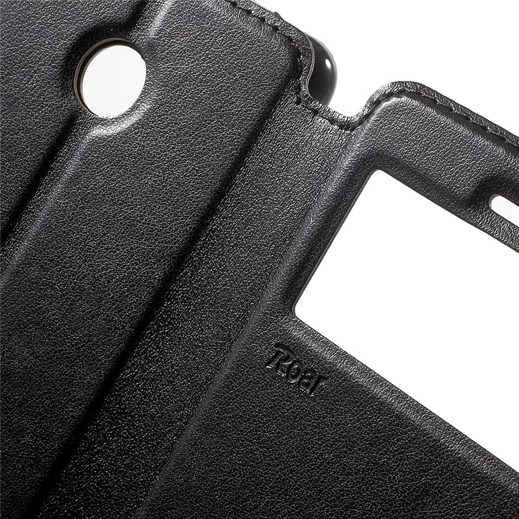 ROAR KOREA Window View Leather Stand Case for Xiaomi Redmi 3s - Black-6