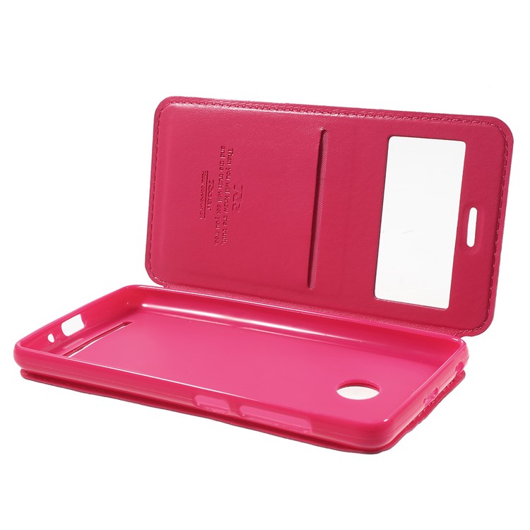 ROAR KOREA Window View Leather Stand Cover for Xiaomi Redmi 3s - Rose-5