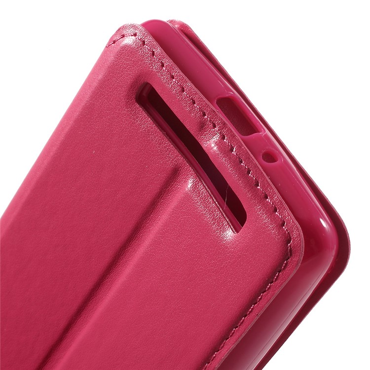 ROAR KOREA Window View Leather Stand Cover for Xiaomi Redmi 3s - Rose-8
