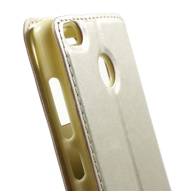 ROAR KOREA Window View Flip Leather Shell for Xiaomi Redmi 3s - Gold-7
