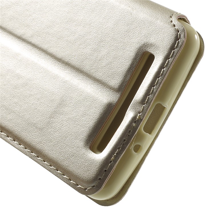 ROAR KOREA Window View Flip Leather Shell for Xiaomi Redmi 3s - Gold-8