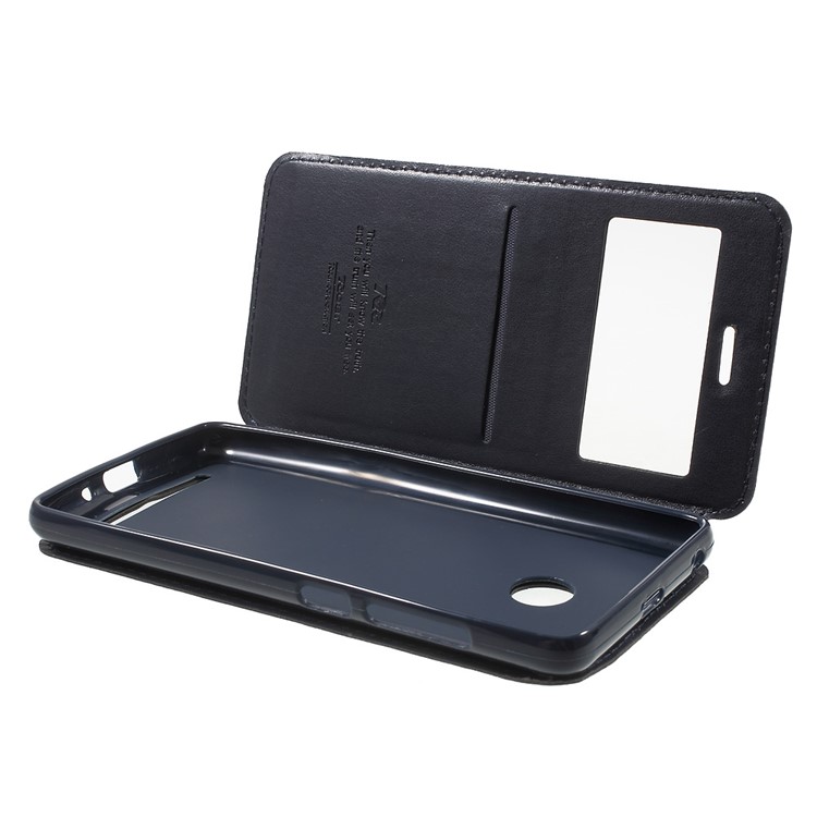 ROAR KOREA View Window Protective Leather Cover for Xiaomi Redmi 3s - Dark Blue-5