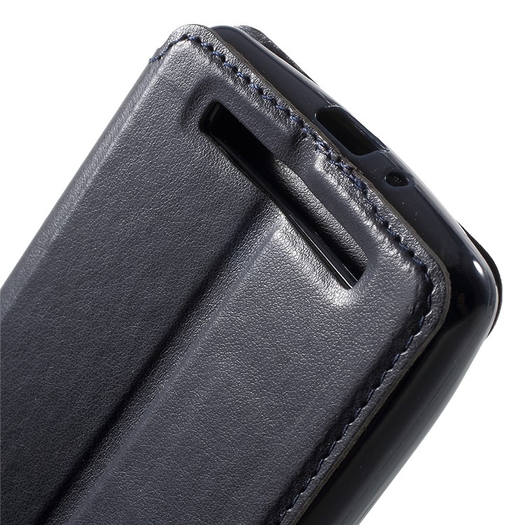 ROAR KOREA View Window Protective Leather Cover for Xiaomi Redmi 3s - Dark Blue-8