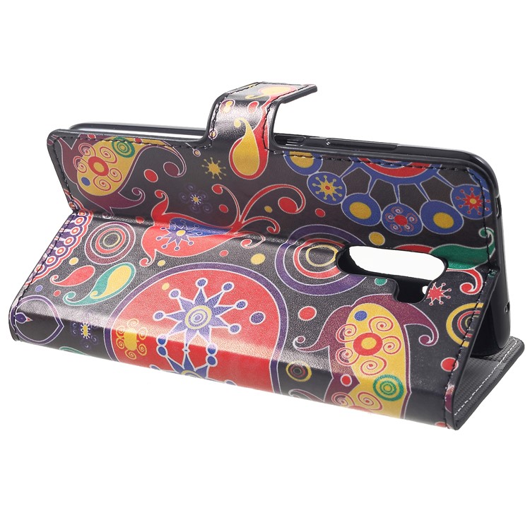 Pattern Printing Wallet Stand Leather Cover for Xiaomi Pocophone F1 / Poco F1 (India) - Paisley Pattern-4
