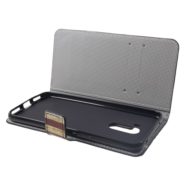 Pattern Printing Wallet Stand Leather Flip Protection Cover for Xiaomi Pocophone F1 / Poco F1 (India) - Vintage US Flag-5