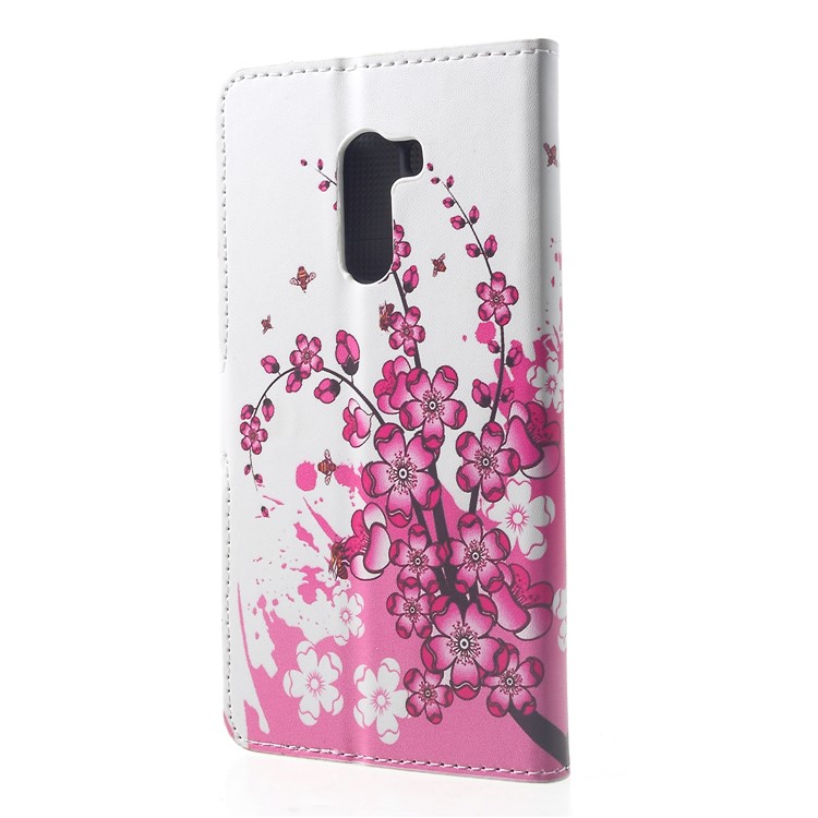 Pattern Printing Wallet Stand Leather Phone Casing for Xiaomi Pocophone F1 / Poco F1 (India) - Plum Blossom-2