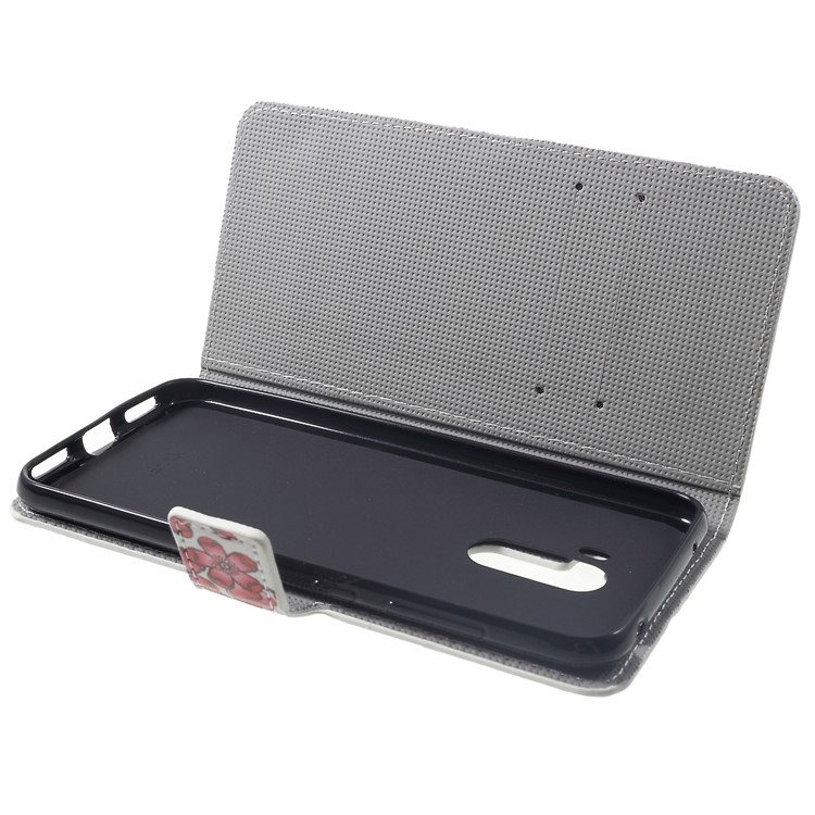 Pattern Printing Wallet Stand Leather Phone Casing for Xiaomi Pocophone F1 / Poco F1 (India) - Plum Blossom-5