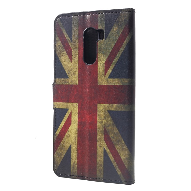 Pattern Printing Wallet Stand Leather Magnetic Phone Cover for Xiaomi Pocophone F1 / Poco F1 (India) - Retro Union Jack-2