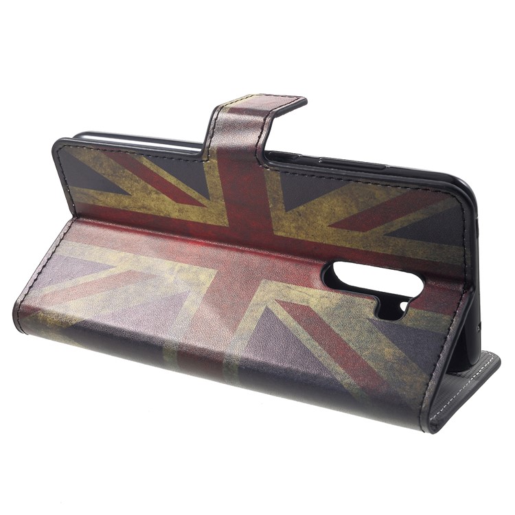 Pattern Printing Wallet Stand Leather Magnetic Phone Cover for Xiaomi Pocophone F1 / Poco F1 (India) - Retro Union Jack-4