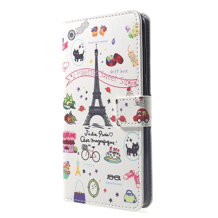 Pattern Printing Wallet Stand Leather Phone Case Cover for Xiaomi Pocophone F1 / Poco F1 (India) - Palette Sweet Street-3