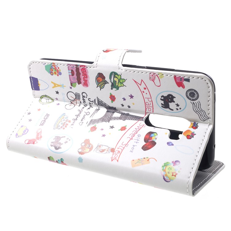 Pattern Printing Wallet Stand Leather Phone Case Cover for Xiaomi Pocophone F1 / Poco F1 (India) - Palette Sweet Street-4