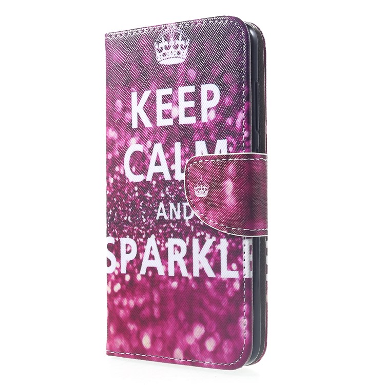 Pattern Printing Wallet Leather Mobile Case with Stand for Xiaomi Pocophone F1 / Poco F1 (India) - Wine Red Pattern-3