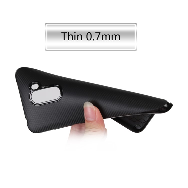 Carbon Fiber Texture Soft TPU Back Casing for Xiaomi Pocophone F1 / Poco F1 (India) - Black-2