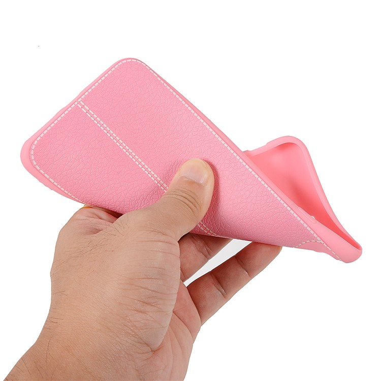 Litchi Skin Soft TPU Protection Shell for Xiaomi Mi A2 Lite / Redmi 6 Pro - Pink-4