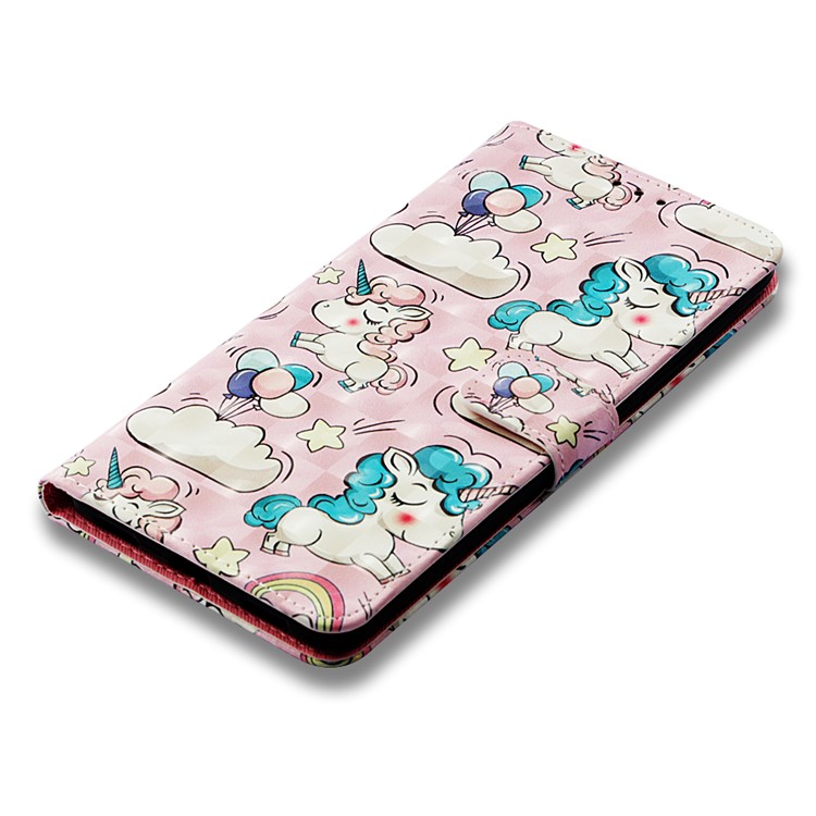 Pattern Printing Light Spot Decor PU Leather Magnetic Stand Phone Accessory Cover for Xiaomi Mi Max 3 - Unicorns-7